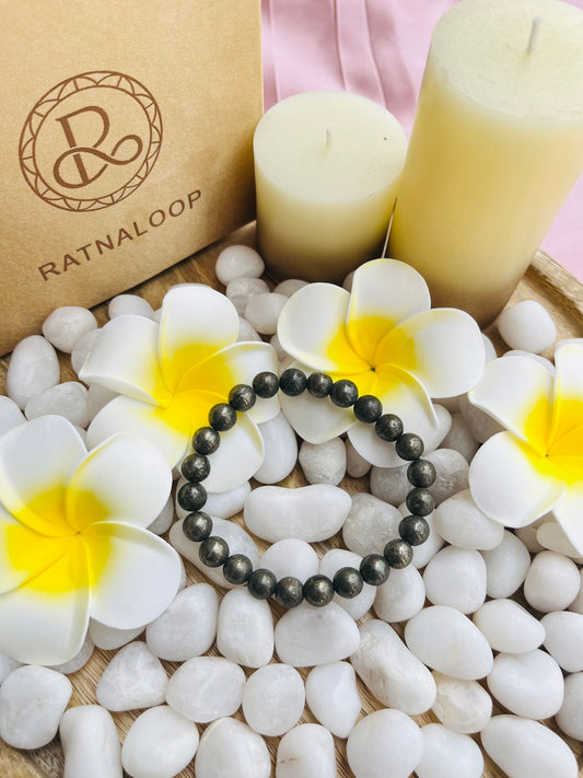 Raw Pyrite Bracelet